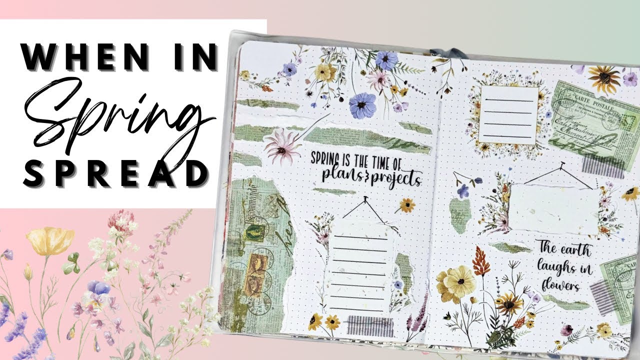 PLAN WITH ME | WHEN IN SPRING SPREAD | THE HAPPY PLANNER