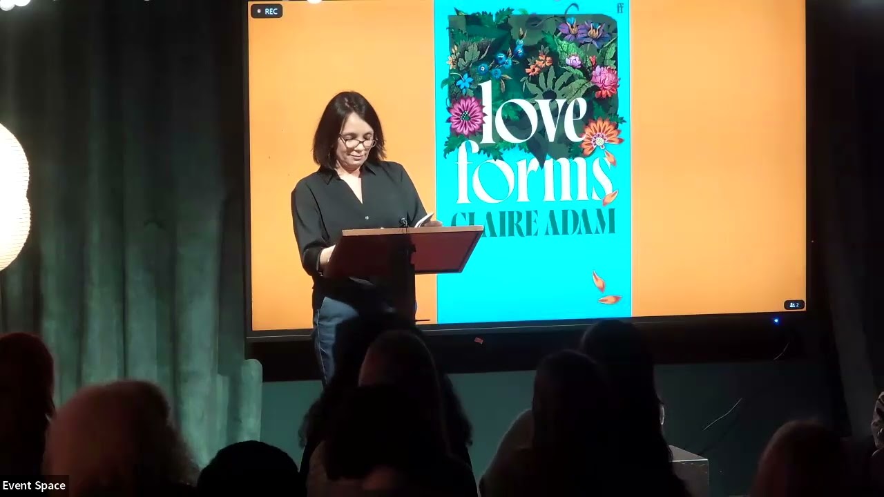 Claire Adam reads from Love Forms at the Faber Members Fiction Showcase 2025