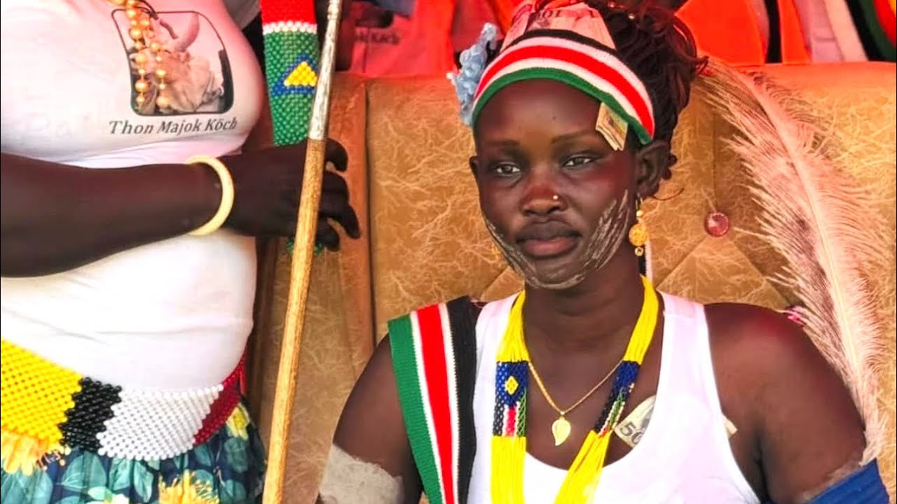 Celebration of Agut-chien aka queen pan Riak in akot payam. Rumbek East.