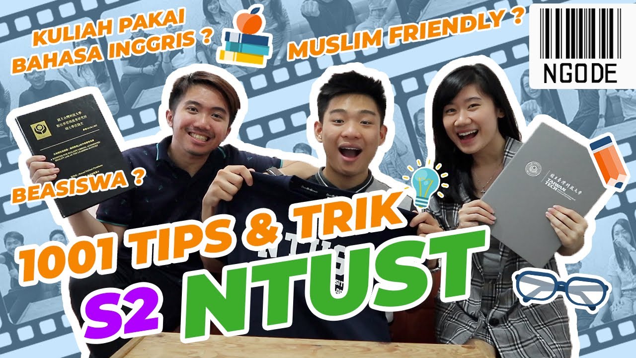 GILA?!? KULIAH S2 DI TAIWAN NTUST BANYAK BEASISWA NYA! KULIAH GRATIS DAPAT UANG JAJAN LAGI! #NGODE