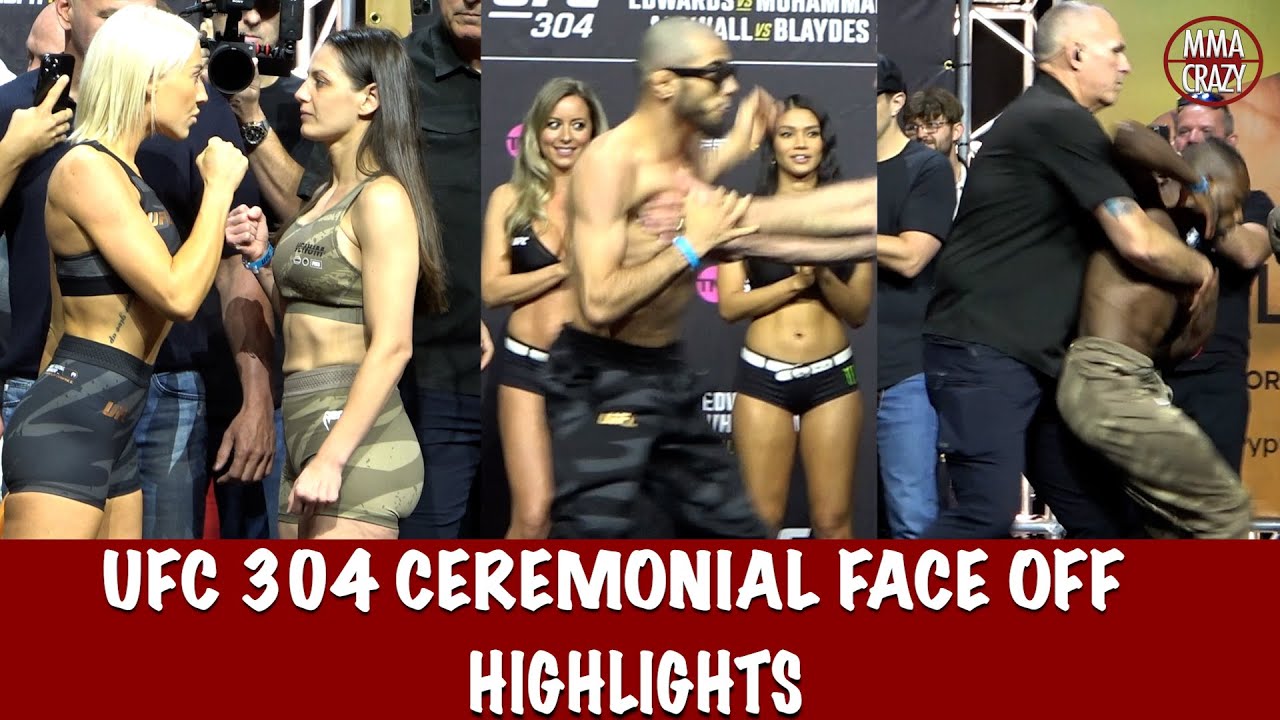 UFC 304: Ceremonial FINAL Face off Highlights