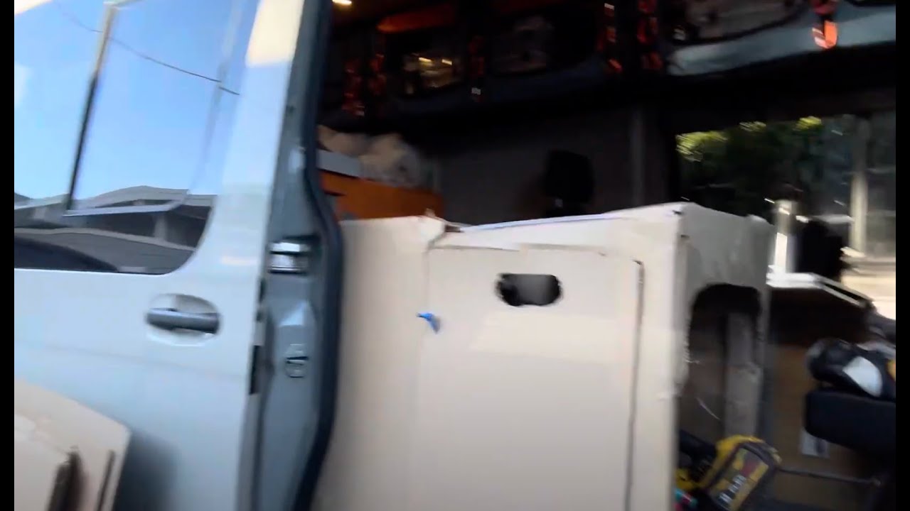 Prototyping a cardboard  kitchen in my Sprinter 170 Ext 4x4 — learnings from V1 #vanlife