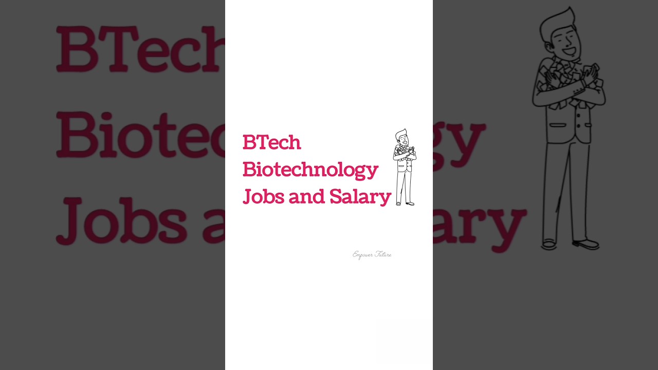 BTech Biotechnology Jobs & Salary🤑 | #job | #jobsearch | #salary | #btech | #biotechnology | #shorts