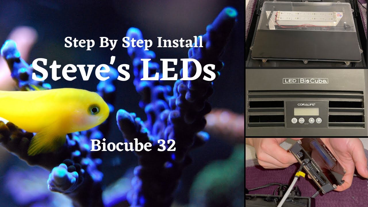 Steve's LEDs - Biocube 32 Lighting Upgrade - Step By Step Install