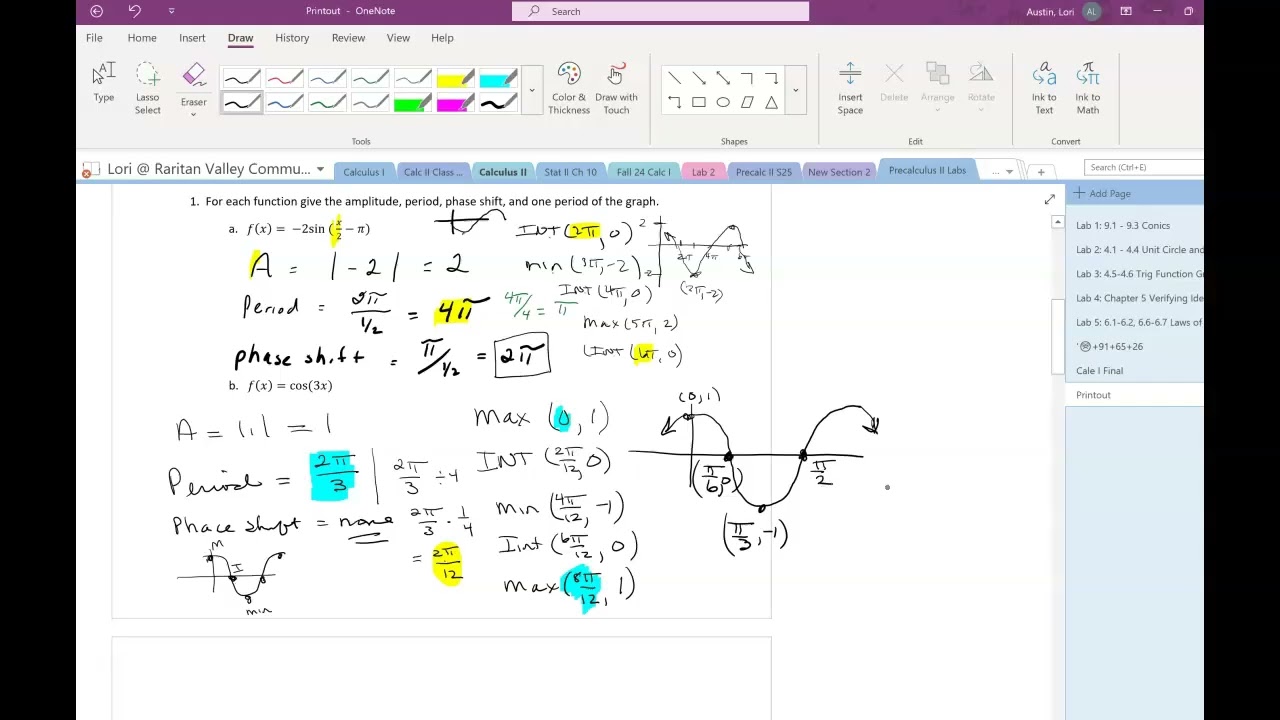 Test 2 Review Answer Key Video
