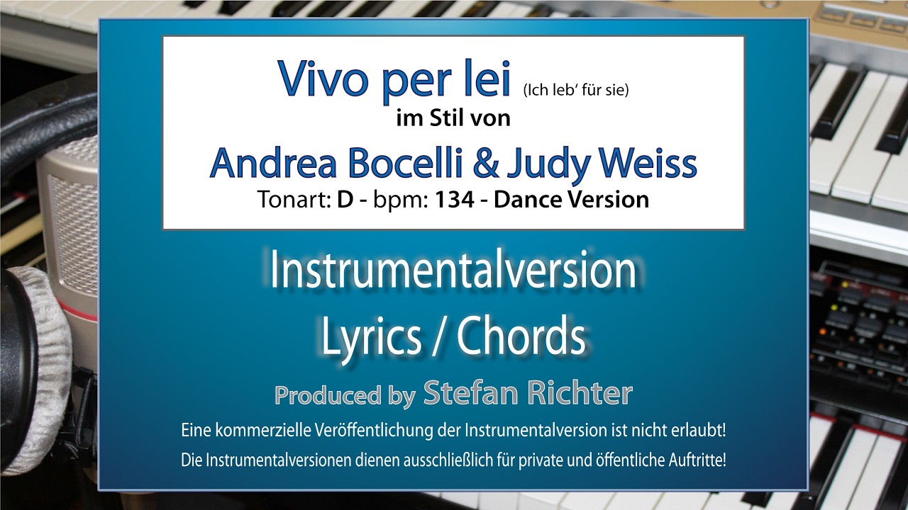 Vivo per lei - Instrumental (Dance Version)