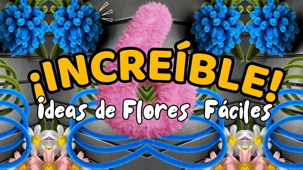 Невероятно просто!🌷😍 6 УДИВИТЕЛЬНЫХ цветов ручной работы из ершиков для чистки труб и стеблей синели