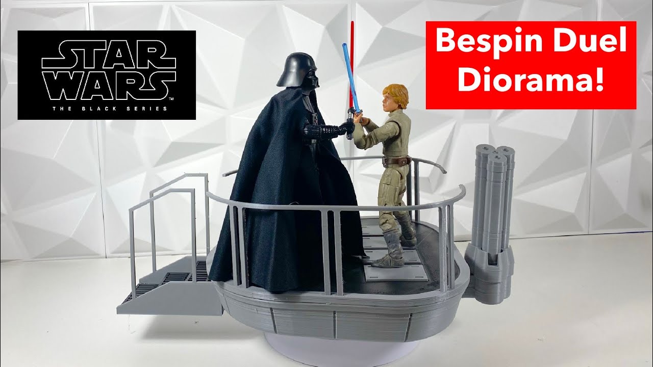 Диорама Bespin Duel от Black Series, напечатанная на 3D-принтере!