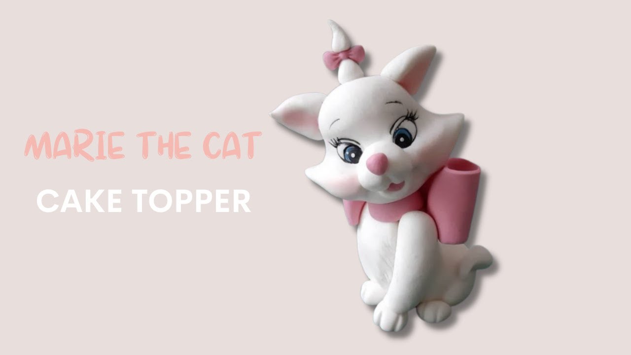 Marie The Cat Cake Topper Tutorial - Aristocats