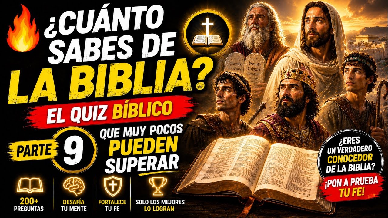¿Cuánto Sabes de La Biblia? 🧠🔥 Quiz Bíblico Parte 9