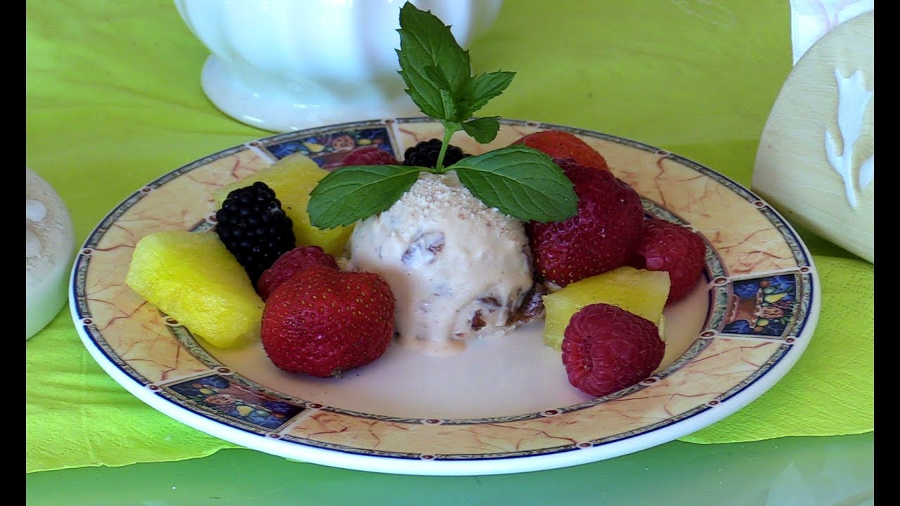 Rumtopf Milcheis. Schritt f&uuml;r Schritt mit Rezept.
