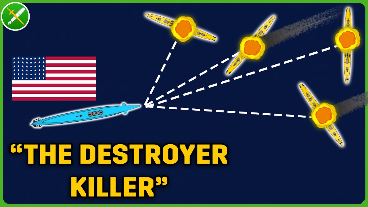Американская подводная лодка потопила 4 японских эсминца – Замечательный USS Harder