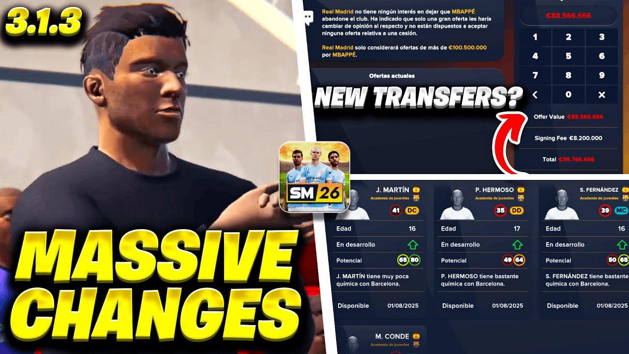 🚨 НОВОЕ обновление 3.1.4 в Soccer Manager 2026 МЕНЯЕТ ВСЁ! Трансферы, молодые игроки... 🔥