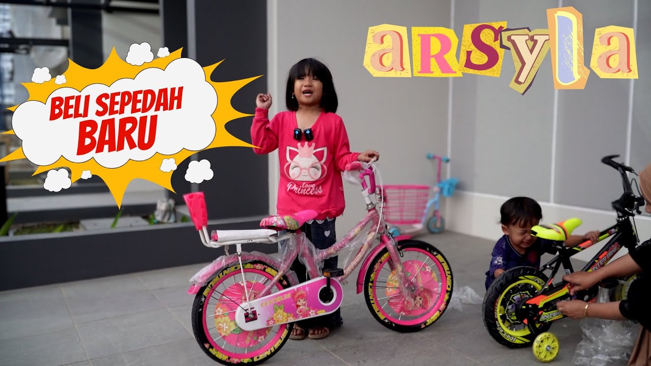 ARSYLA DAN AZKA BELI SEPEDAH BARU | SEPEDAH LAMA ARSYLA RUSAK