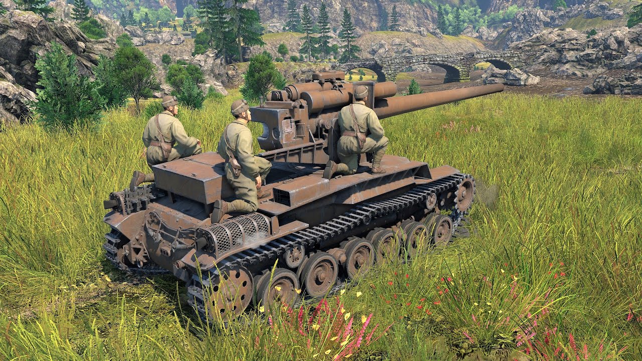 War Thunder: Japan - Chi-Ha Long Gun Gameplay [1440p 60FPS]