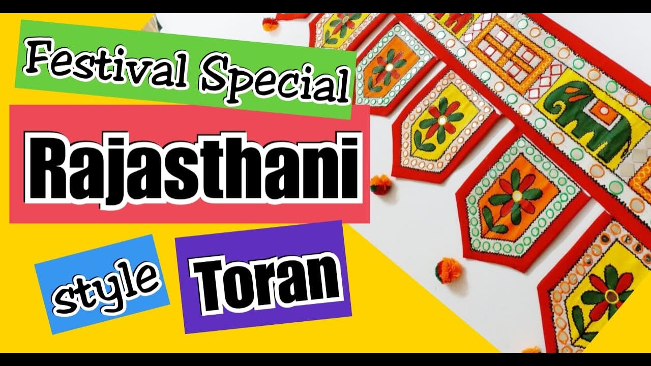 Rajasthani Toran Making | Traditional Toran | Festival Special