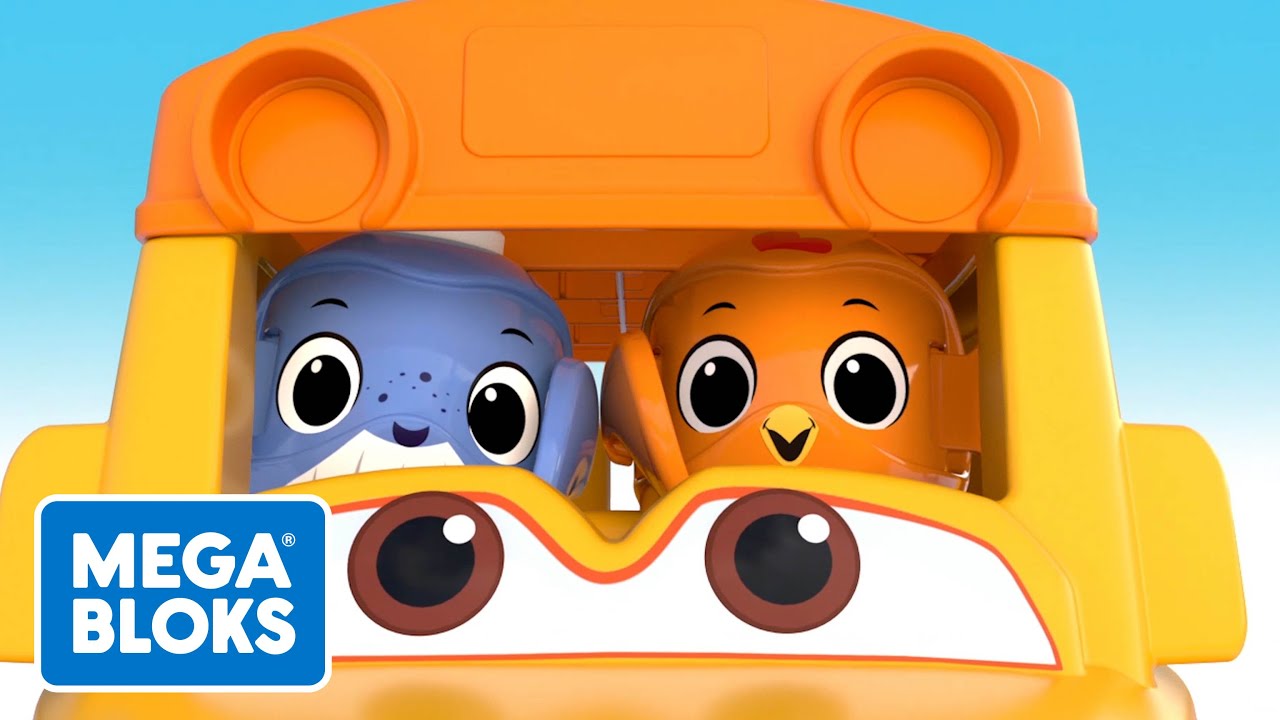 Mega-Schulbusreise - Mega Bloks | Fisher-Price Deutsch | Kinderlieder | Cartoons für Kinder