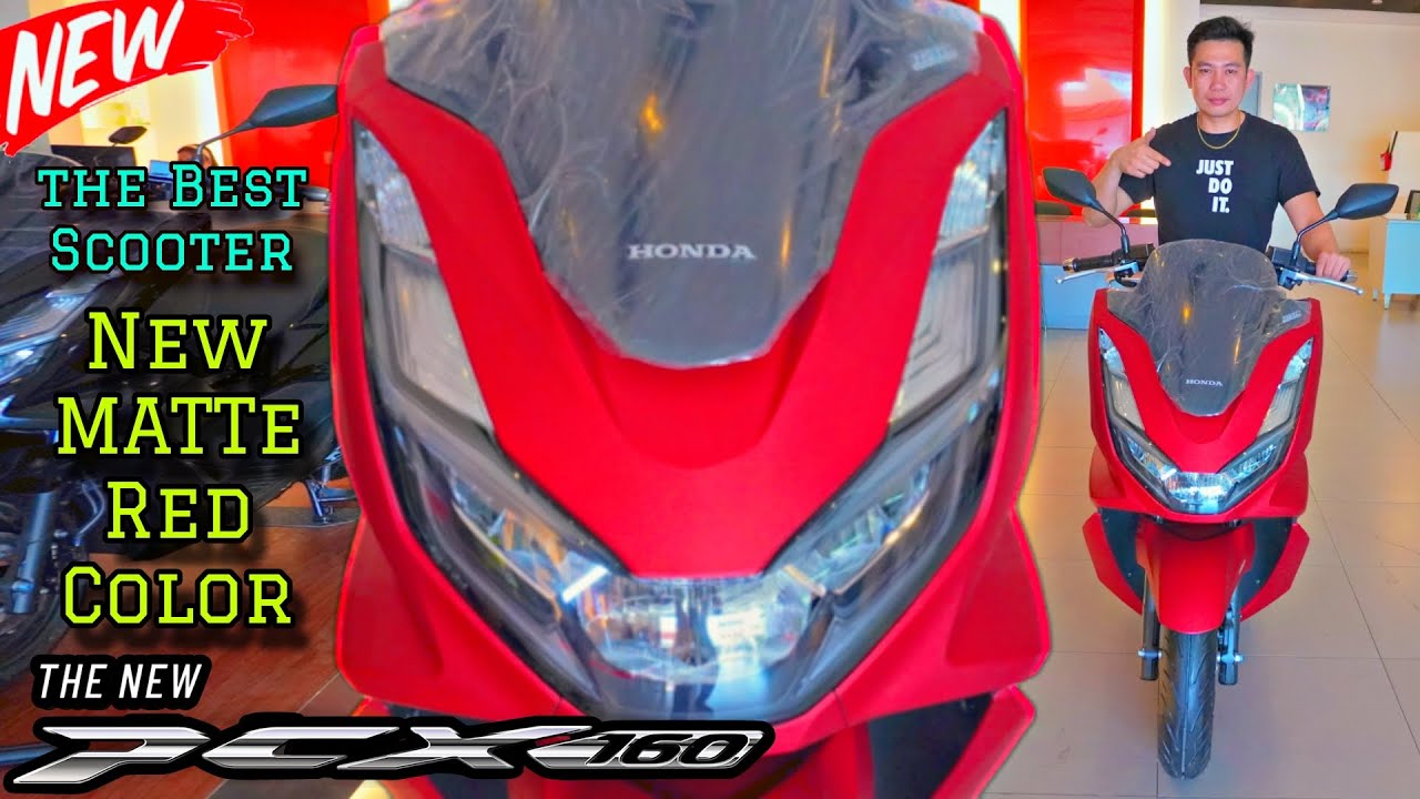 2024 Honda PCX 160 Matte Red Color ang Ganda Parang Manok Na Pula Napaka Attractive sa Mga Mata