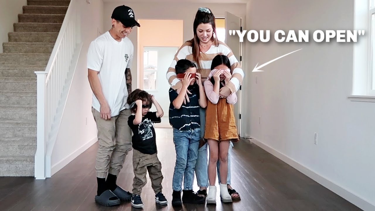 SURPRISING our kids with a NEW HOUSE! *emotional
