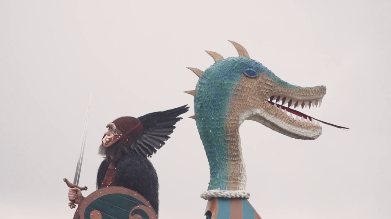 Фестиваль огня в Скаллоуэе, Шетландские острова, 2019