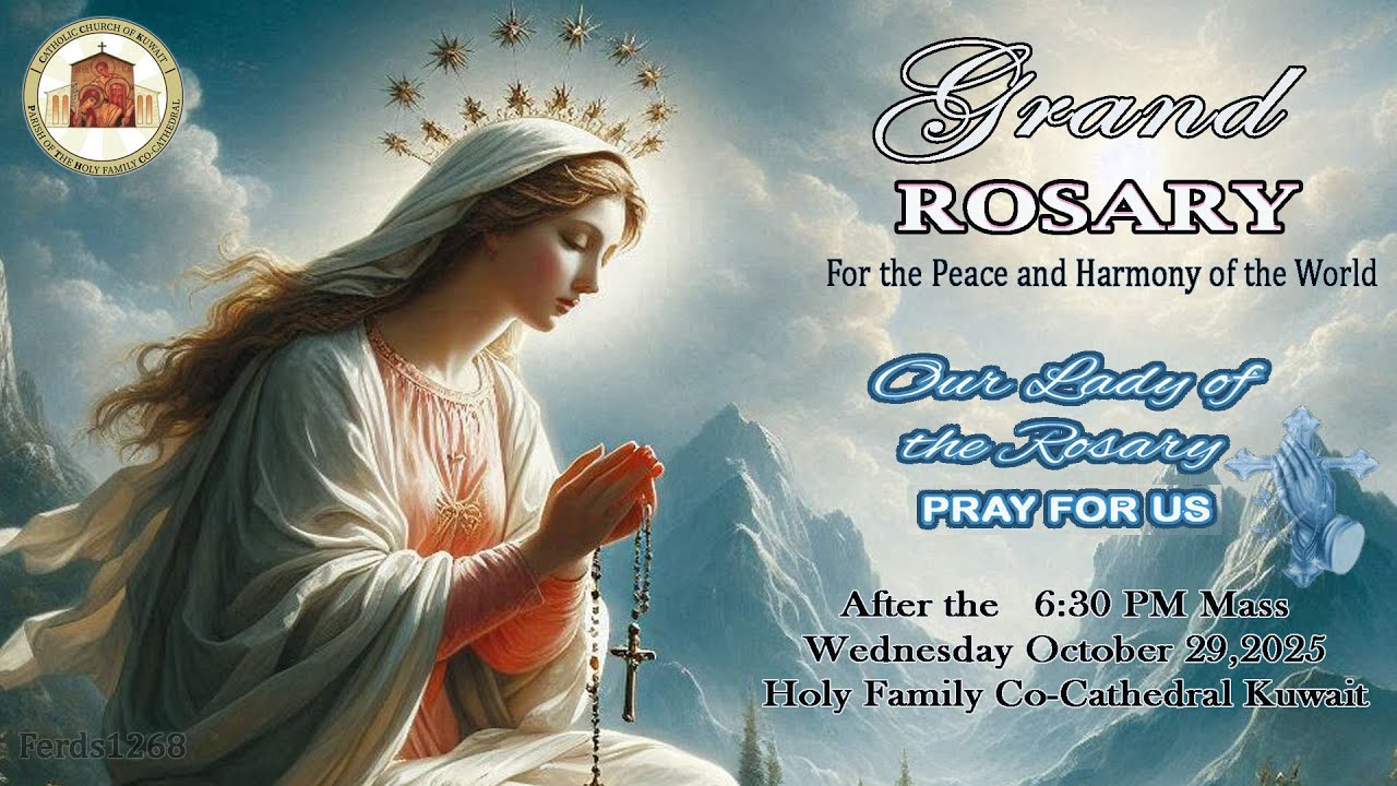 Eucharistic mass celebration and Grand Rosary for Peace and Harmony of the World