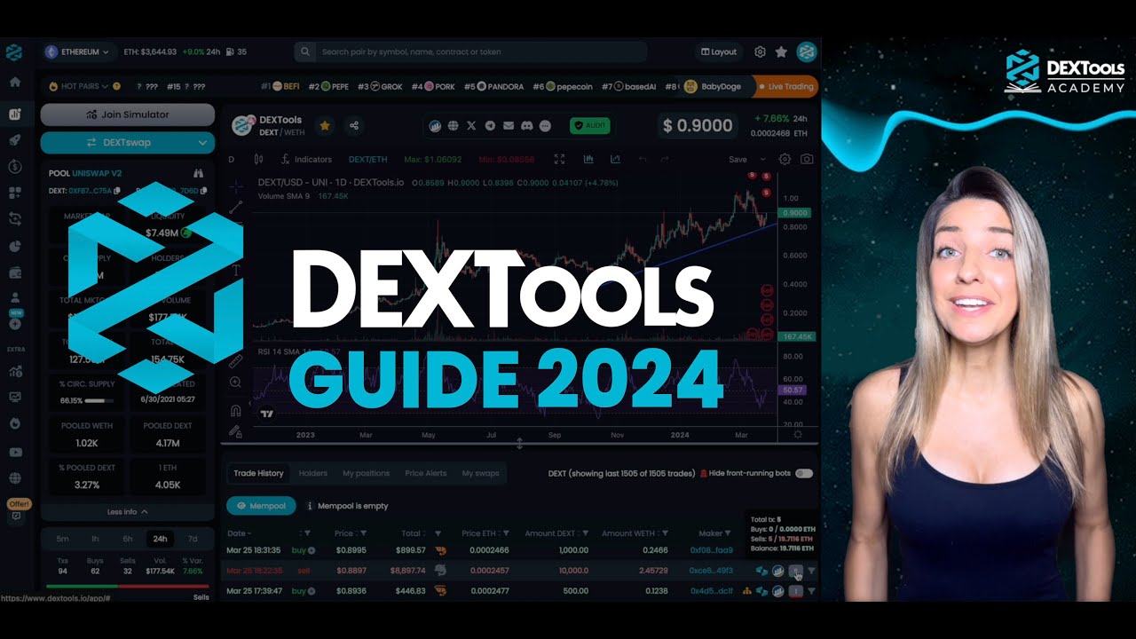 ПОСЛЕДНЕЕ ОБНОВЛЕНИЕ!!! Осваиваем DeFi-торговлю: краткое и полное руководство по DEXTools для 202...