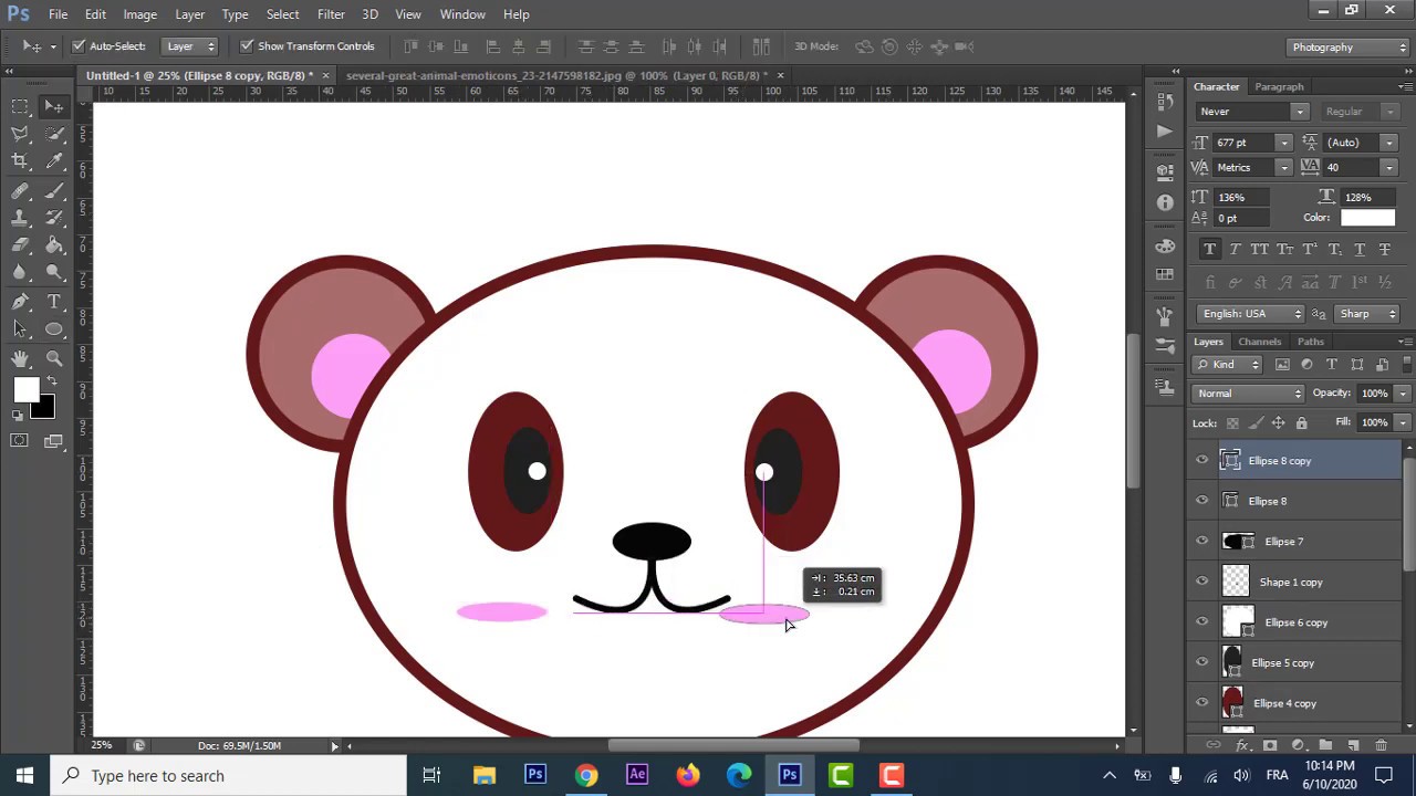 How to Draw a Panda in Photoshop : Basic Photoshop