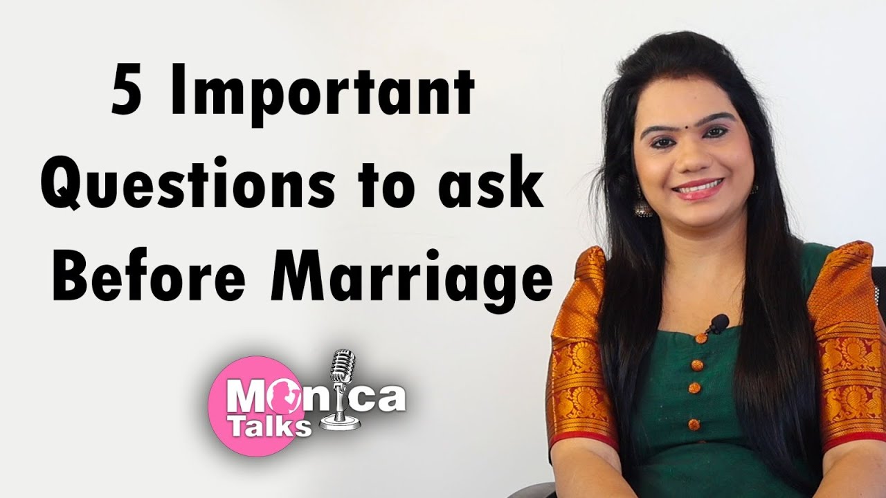 Questions to ask your partner before marriage | MonicaTalks | VJMonica