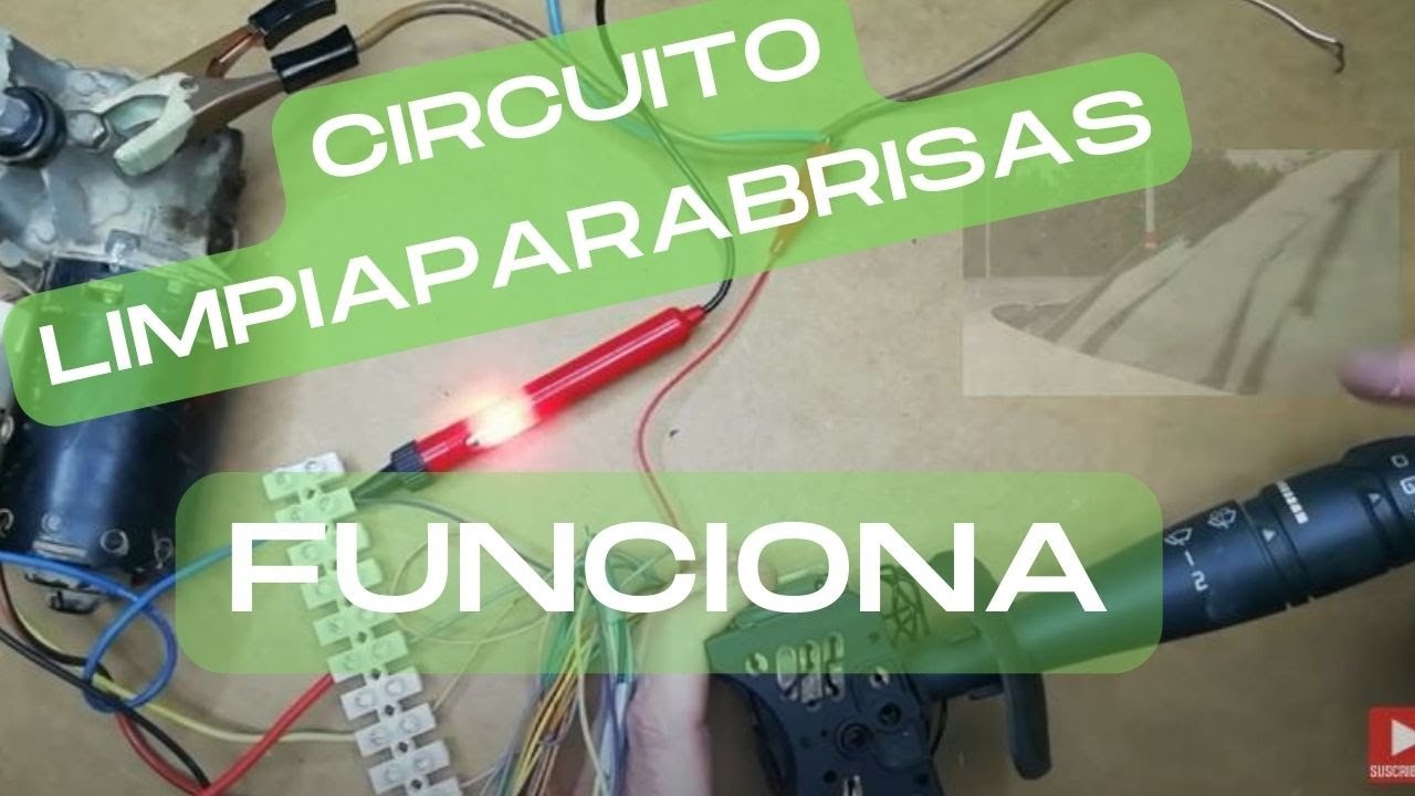 Cómo MONTAR el CIRCUITO limpiaparabrisas con parada AUTOMÁTICA