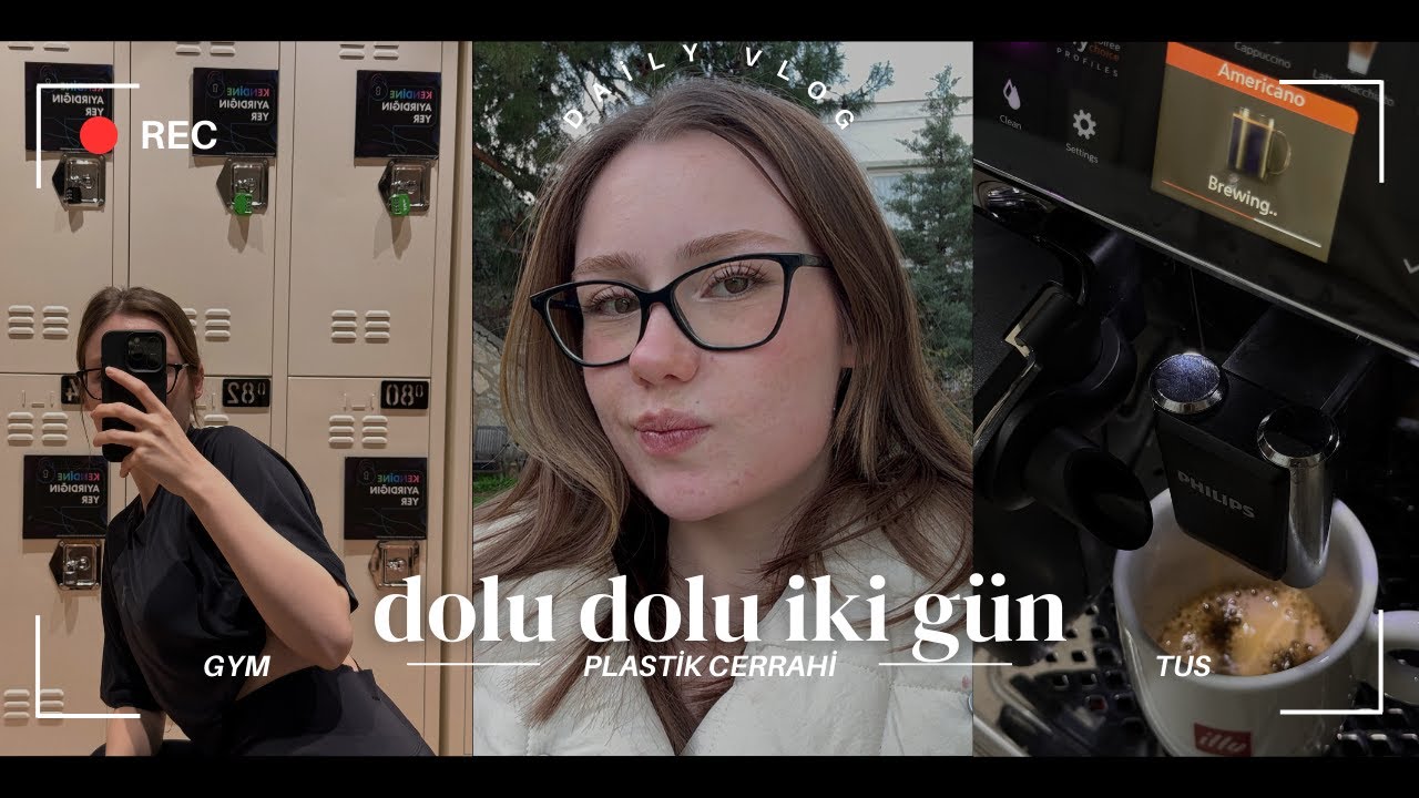 DOLU DOLU İKİ GÜN| plastik cerrahi, TUS, GYM, loki ve Ömer, kafedeki kedi beni çizdi???