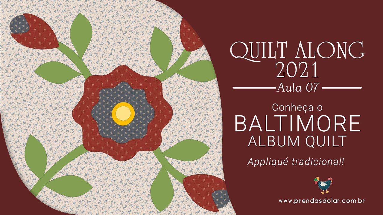 BALTIMORE ALBUM QUILT: conheça (e faça!) a tradicional técnica de Appliqué em um quilt de Patchwork