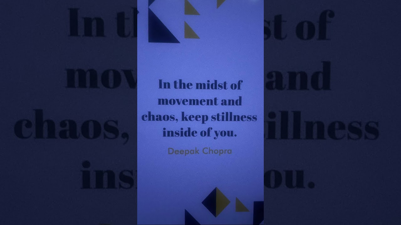 Chaos Surrounds Us: Keep Your Inner Peace 