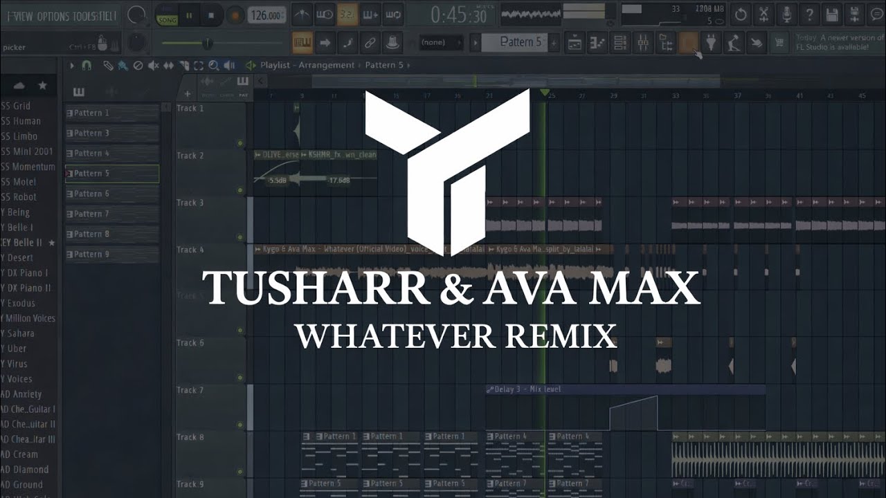 TUSHARR & AVA MAX , KYGO - WHATEVER REMIX #flstudio