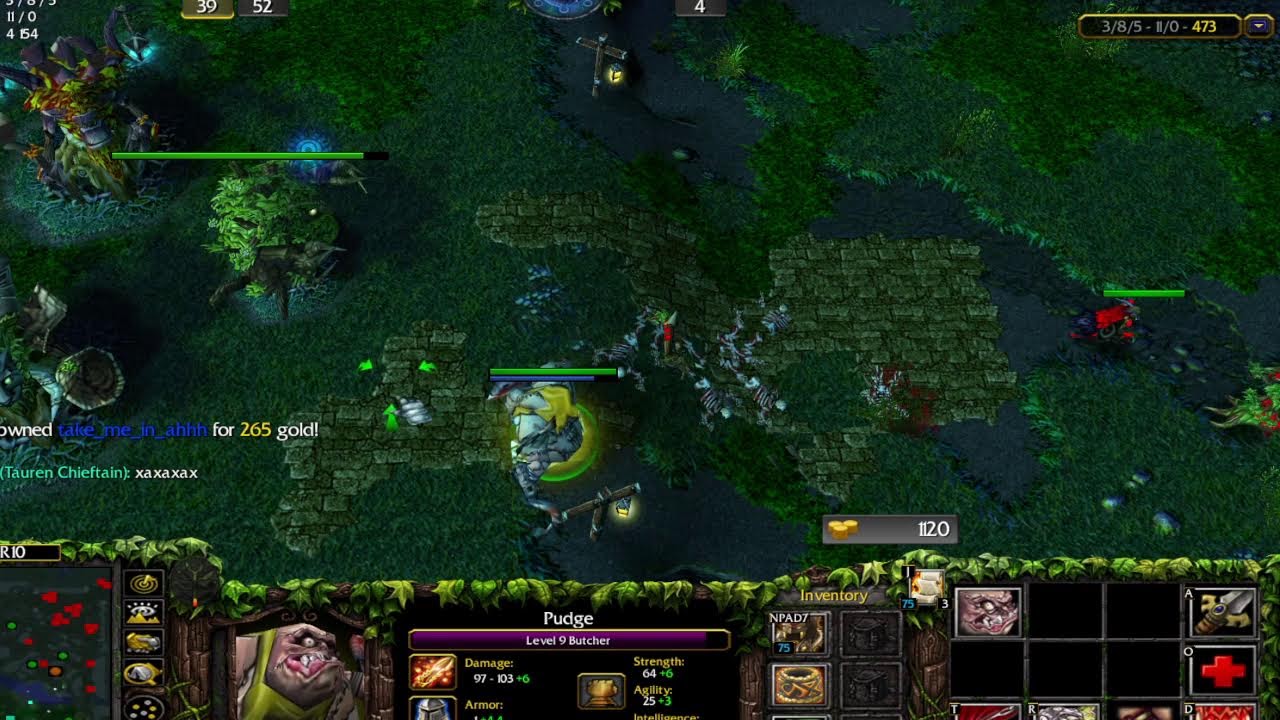 Dota 1 Pudge Game PLay