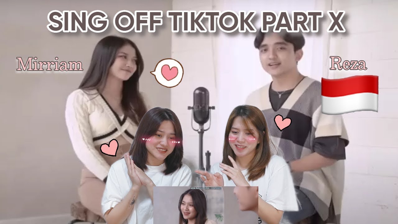 Reza | Mirriam Eka | SING-OFF TIKTOK SONGS PART X | Amazing Singer ! Love them both ! Twin Reacts !