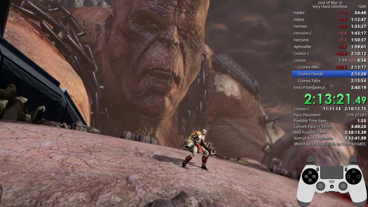 God of War 3 Very Hard Glitchless (PS4)