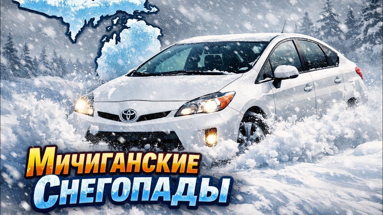 Мичиганская зима в полной красе: морозы, снегопады, гололёд