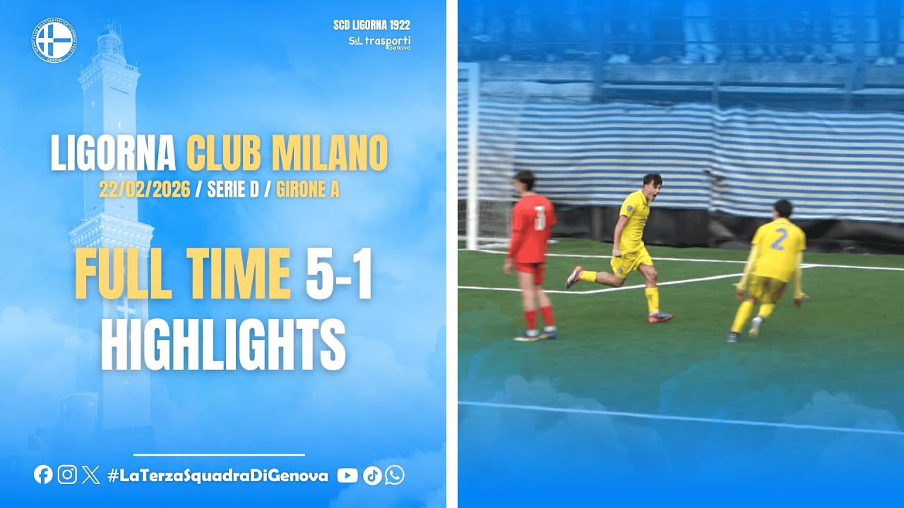 🎥 Ligorna vs Club Milano 5-1 | Highlights