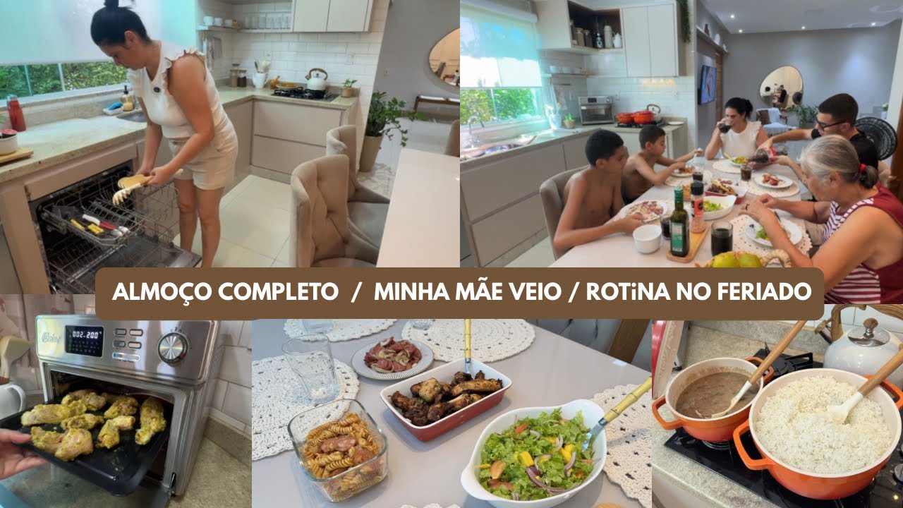 🏠ALMOÇO CASEIRO CAPRICHADO| MINHA MÃE VEIO PASSAR UNS DIAS AQUI | ROTINA REAL ✨🤎