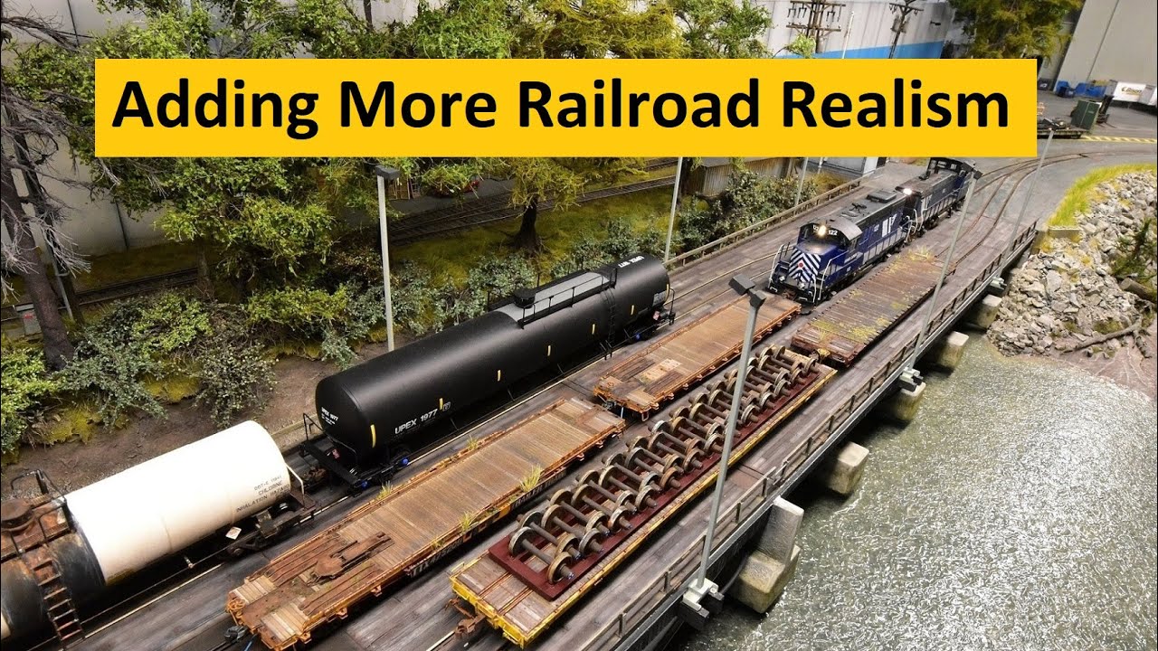 Completing The HO Scale Barge Slip for Night Operations | Boomer Diorama ~ # 300