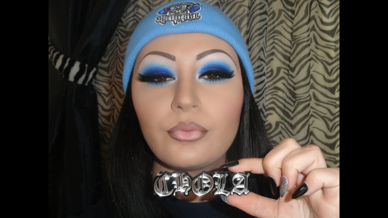 True Blue Chola Makeup Tutorial