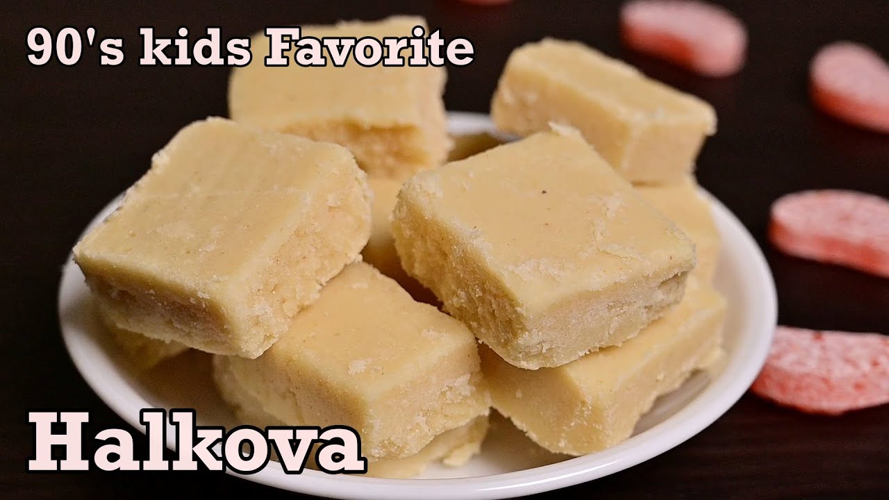 Halkova | Cardamom Burfi | Maida Burfi | How to make Halkova| 90&rsquo;s snakck recipe