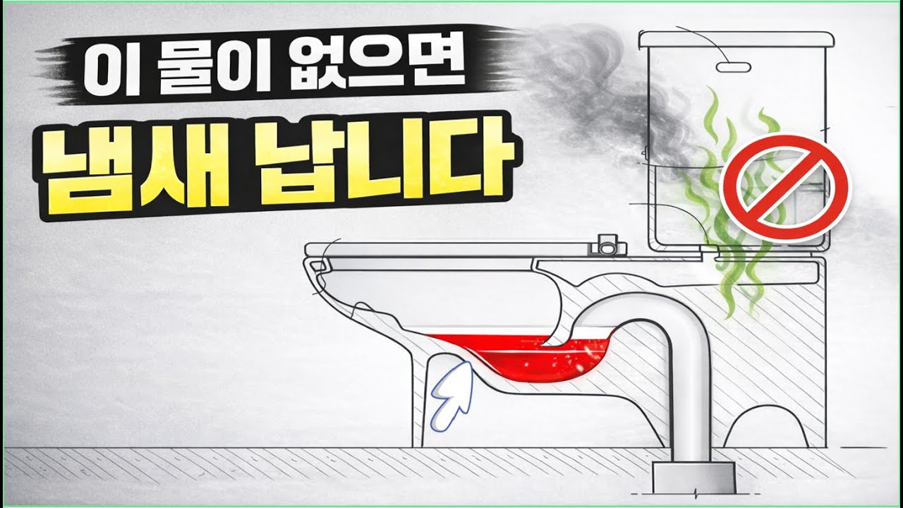 욕실 '냄새' 를 막아주는 물 '봉수'
