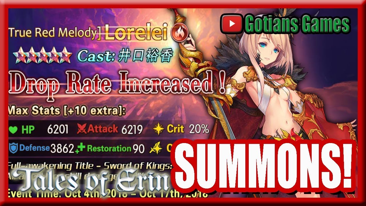 Summoning for Lorelei! Tales of Erin