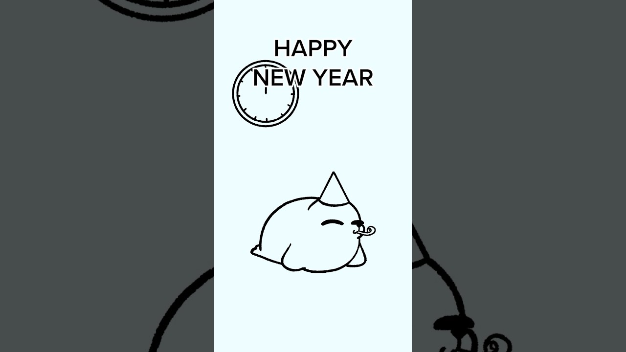 The seals wish you a happy New Year! #animation #shorts