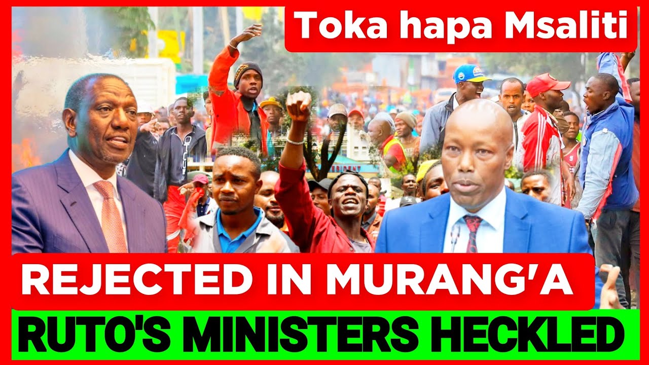 RUTO MUST GO!  Drama in Burial as Ruto's Minister is Heckled and Chased in Burial in Murang'a Today