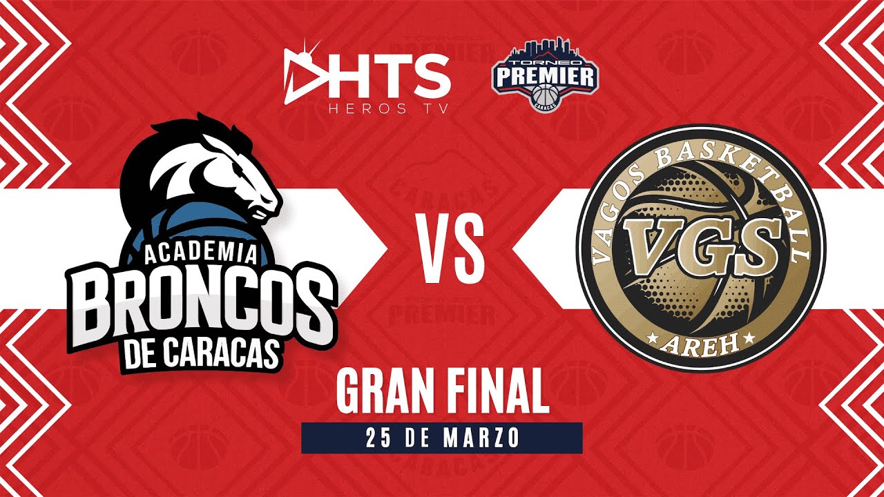 FINAL Academia de BRONCOS de Caracas VS VAGOS  de Caracas - TORNEO PREMIER CARACAS 2024 - EN VIVO