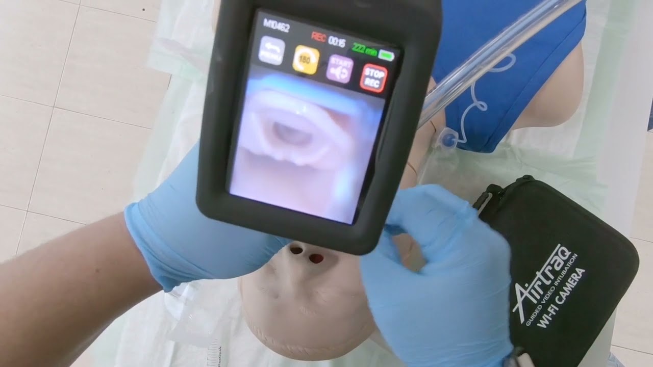 Sistema Airtraq para intubación.