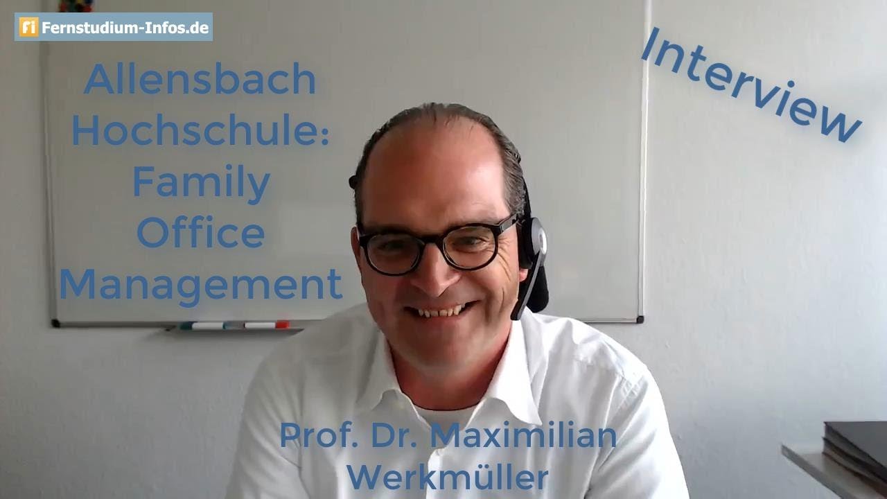 Family Office Management im Fernstudium an der Allensbach Hochschule | INTERVIEW
