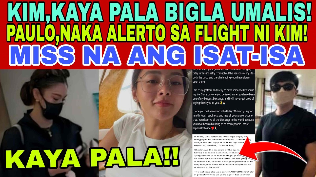 KIM,PUPUNTAHAN SI PAULO SA FRANCE⁉️ KAYA PALA BIGLAAN ANG PAG ALIS NG BANSA DAHILAN NI-REVEAL NA❗